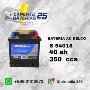 Batería AC Delco s 54018  40 ah 350 cca