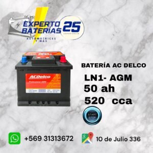 Batería AC Delco LN1 - AGM 50 Ah 520 cca